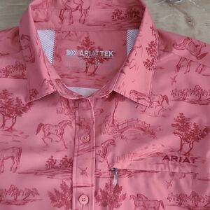 Ariat Men's Coral Equestrian Print Shirt